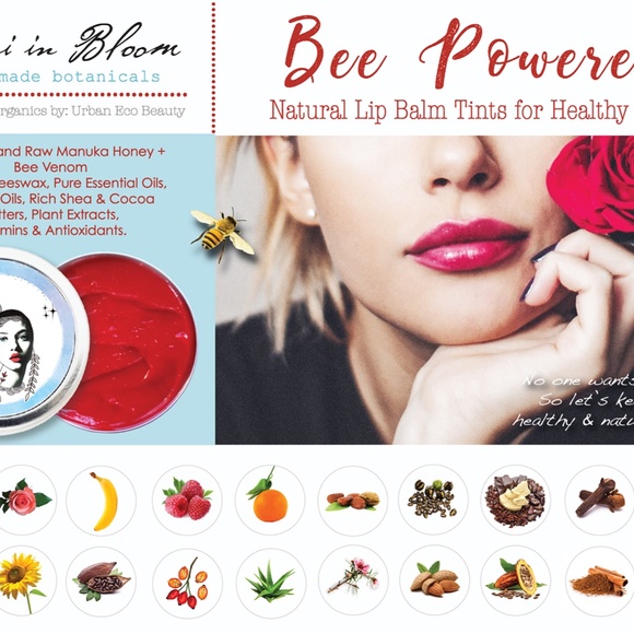 Organic Hydrating Red Lip Balm Booster / Moisturize, Hydrate, Soften Lips - Picture 5 of 14